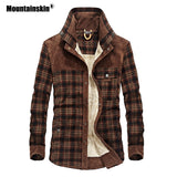 Fleece Autumn Winter Jacket Men Slim Fit