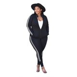 White Side Stripped 2pc Tracksuits