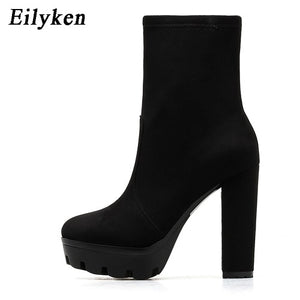 Ankle Platform Chunky Boots