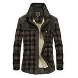 Fleece Autumn Winter Jacket Men Slim Fit