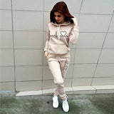 Pullover Hoodies Jogging Pants 2 Pc