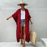 Tie Dye Kimono Swimsuit Cover-up Dress