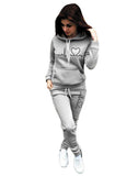 Pullover Hoodies Jogging Pants 2 Pc