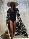 Tie Dye Kimono Swimsuit Cover-up Dress