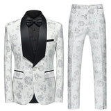 Boutique Flower Print 2pc Mens Suits