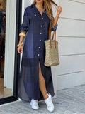 Casual Long Sleeve Maxi Dress