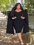 Evening Dress Chic and Elegant Plus Size