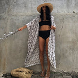 Tie Dye Kimono Swimsuit Cover-up Dress