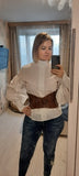 Big Lantern Sleeve Blouse Top