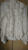 RUFFLE LACE CHIFFON ELEGANT TOP