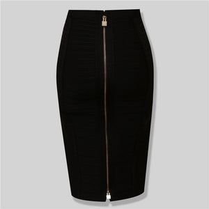 Bandage High Waist Slim Skirt-PS