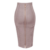 Bandage High Waist Slim Skirt-PS