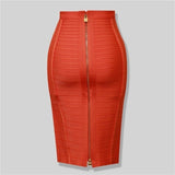 Bandage High Waist Slim Skirt-PS