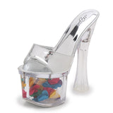 Flower 4 Color Transparent Platform Dancer Heels 17cm