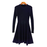 Long Sleeve Irregular Hem Sweater Dress