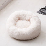 Fleece Plush Round Pet Bed