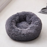 Fleece Plush Round Pet Bed