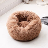 Fleece Plush Round Pet Bed