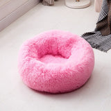 Fleece Plush Round Pet Bed