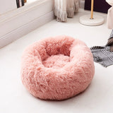 Fleece Plush Round Pet Bed