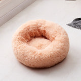 Fleece Plush Round Pet Bed