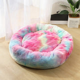 Fleece Plush Round Pet Bed