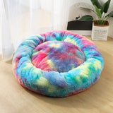 Fleece Plush Round Pet Bed