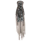 2pc Beaded Shoulder Badge Collar Fringe Accessories