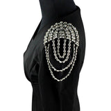 2pc Beaded Shoulder Badge Collar Fringe Accessories