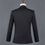 Slim Suit Jacket Blazer Set with bow-tie-Men