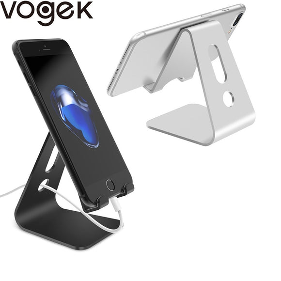 Phone Holder Stand Aluminium Alloy Metal Tablet Stand Universal Holder for iPhone X/8/7/6/5 Plus Samsung Phone/ipad