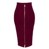 Bandage High Waist Slim Skirt-PS