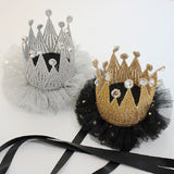 Happy Birthday Lace Crown Headband- decor