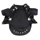 Back Zipper Pet Leather Jacket