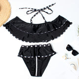 Ruffle High-waist Bikini 2pc