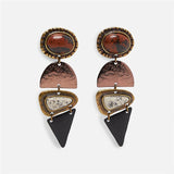 Ztech Metal Fringed Drop Earrings