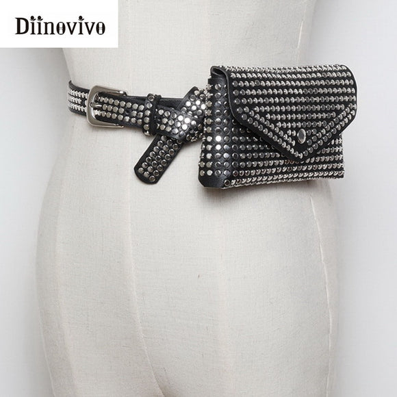 Rivets Waist Fanny Pack