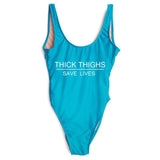 THICK THIGHS SAVE LIVES 1pc Swimsuit- 3XL