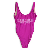 THICK THIGHS SAVE LIVES 1pc Swimsuit- SM