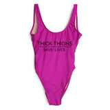 THICK THIGHS SAVE LIVES 1pc Swimsuit- XL