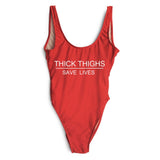 THICK THIGHS SAVE LIVES 1pc Swimsuit- XL