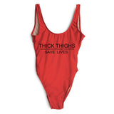 THICK THIGHS SAVE LIVES 1pc Swimsuit- SM