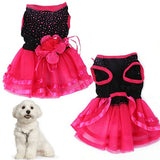 Rose Flower Gauze Tutu Dress for Dogs