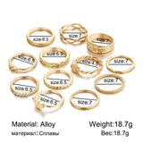 12pc Midi Finger Ring Set