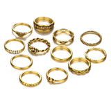 12pc Midi Finger Ring Set