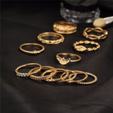 12pc Midi Finger Ring Set