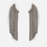 Ztech Metal Fringed Drop Earrings