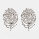 Ztech Metal Fringed Drop Earrings