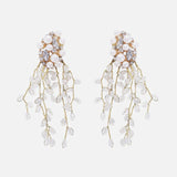 Ztech Metal Fringed Drop Earrings