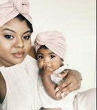 Mommy And Me Cotton Blend Matching Head Wraps